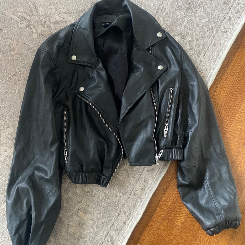 Blank NYC Faux Leather Bomber